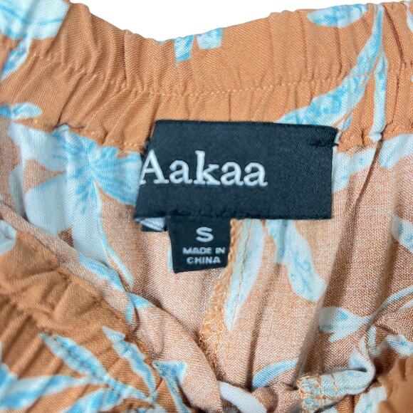 AaKaa Floral Wide Leg Palazzo Pants Size S - Picture 4 of 10